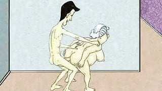 Sexy Anal Granny and Squirt! Animation!